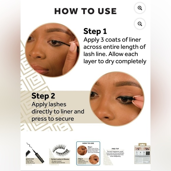 Eylure Promagnetic Felt Tip Eyeliner & 10 Magnets #1 Eyelashes NEW - Picture 6 of 10